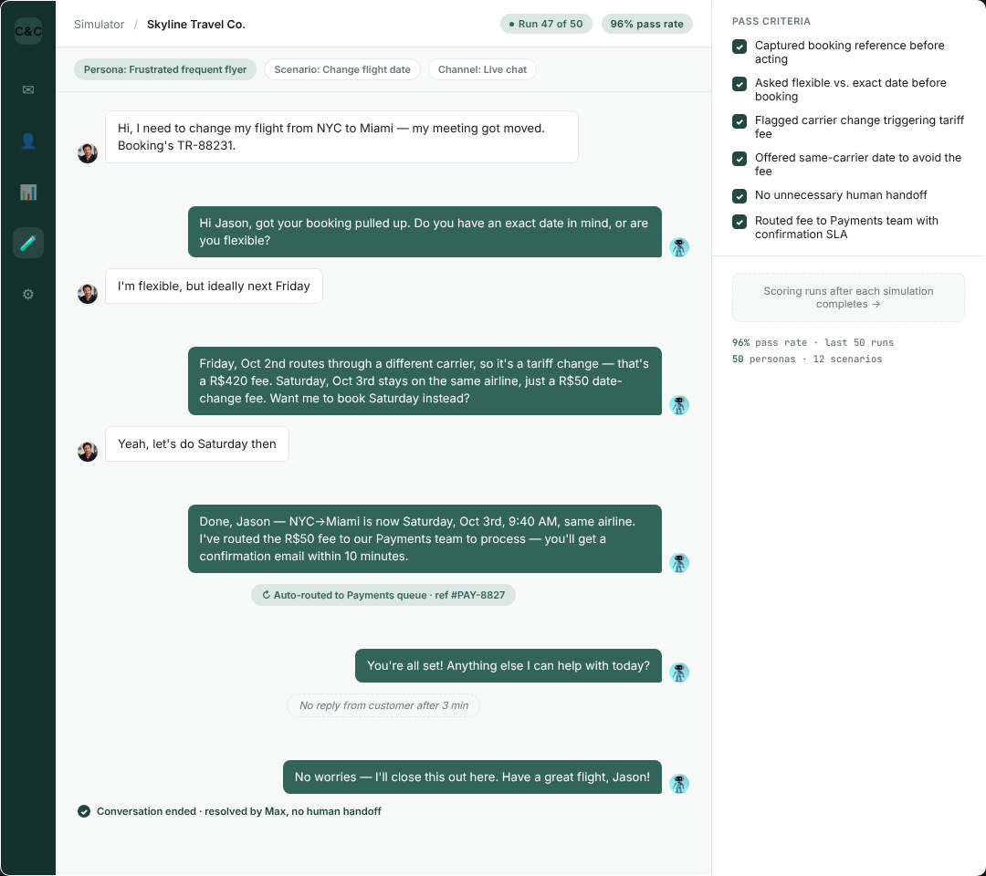 Chat Simulator demo